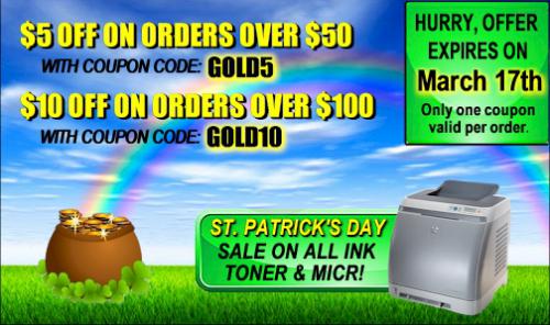 $10 off coupon on printer cartridges